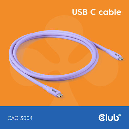 club3d-lifemyle-usb-c-cable-pd-240w20gbps-2m-lila-m-m-retail