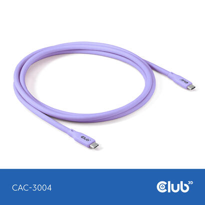 club3d-lifemyle-usb-c-cable-pd-240w20gbps-2m-lila-m-m-retail