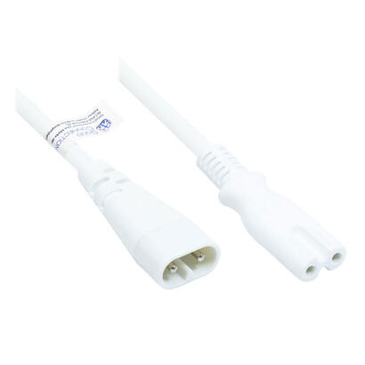alcasa-p0870-w020-cable-de-transmision-blanco-2-m-c8-acoplador-c7-acoplador