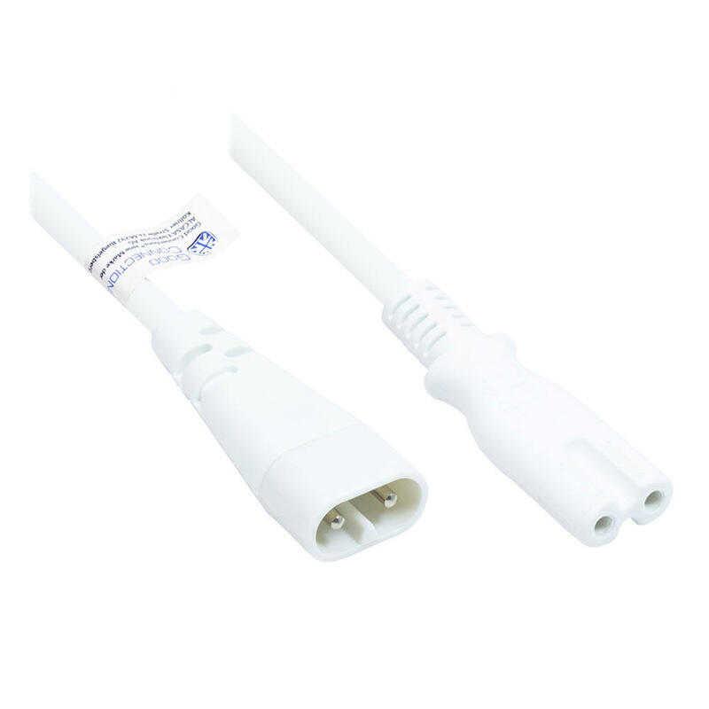 alcasa-p0870-w020-cable-de-transmision-blanco-2-m-c8-acoplador-c7-acoplador