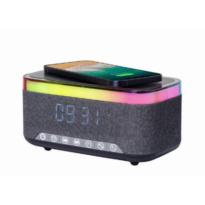 gembird-dac-spkbt-qc15-bk-despertador-reloj-despertador-digital-negro-gris