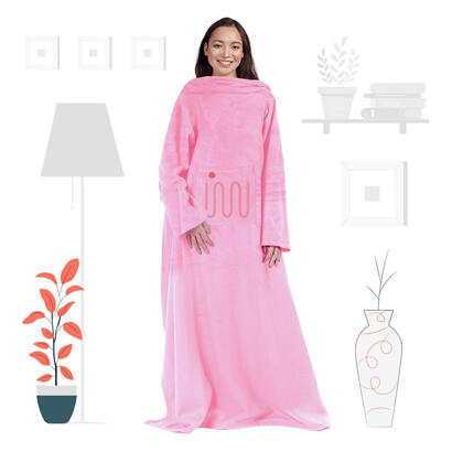 mad-monkey-2000119-manta-electrica-y-almohadilla-rosa-vellon