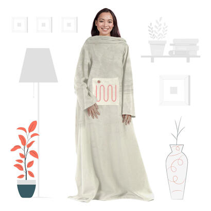 mad-monkey-2000120-manta-electrica-y-almohadilla-beige-vellon