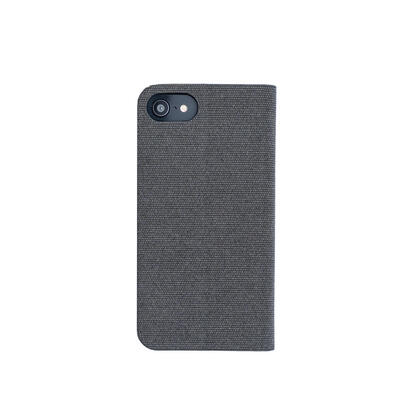 techair-wallet-case-funda-con-tapa-para-telefono-movil-poliester-texturizado-gris-para-apple-iphone-6-6s-7-8-se-2-generacion