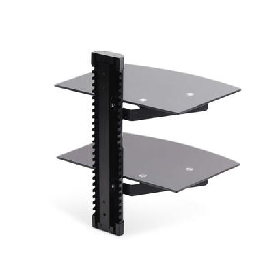 startechcom-dual-floating-wall-mounted-av-shelves-adjustable-height-shelf-for-under-tv-organize-av-equipment-on-blac