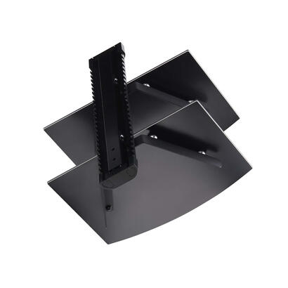startechcom-dual-floating-wall-mounted-av-shelves-adjustable-height-shelf-for-under-tv-organize-av-equipment-on-blac