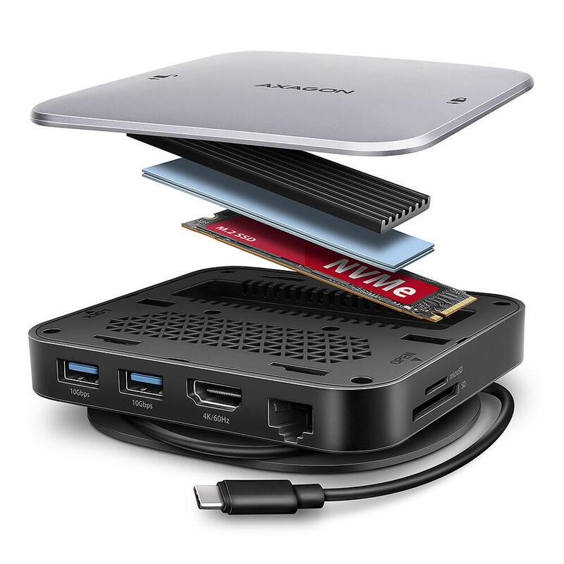 hub-hmc-ufo-wieloportowy-9in1-usb-c-32-gen-2-10gbps-hdmi-m2-nvmesata-audio-pd100w-microsd-lan