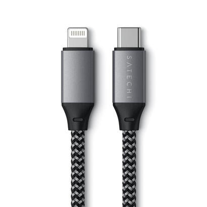satechi-st-tcl10m-cable-usb-025-m-usb-c-usb-clightning-negro-gris