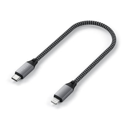 satechi-st-tcl10m-cable-usb-025-m-usb-c-usb-clightning-negro-gris