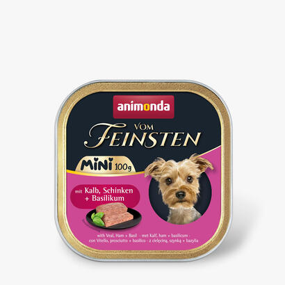 comida-humeda-para-perros-animonda-vom-feinsten-adult-mini-veal-ham-and-basil-100g