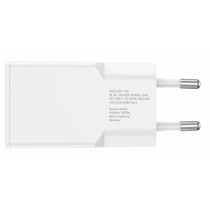 cargador-de-pared-4smarts-pdplug-slim-20w-gan-1c-y-usb-c-cable-15m-blanco