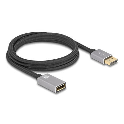 delock-displayport-verlngerungscable-8k-60-hz-2-m-grau-metall-ohne-einrastfunktion