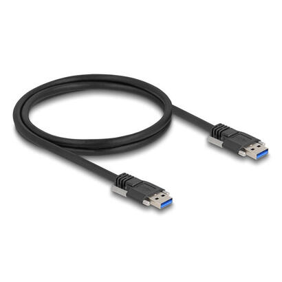 delock-usb-5-gbps-cable-typ-a-stecker-zu-typ-a-stecker-mit-schraubenabstand-19-mm-m3-schrauben-1-m-schwarz