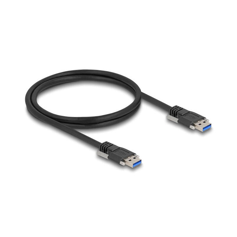 delock-usb-5-gbps-cable-typ-a-stecker-zu-typ-a-stecker-mit-schraubenabstand-19-mm-m3-schrauben-1-m-schwarz