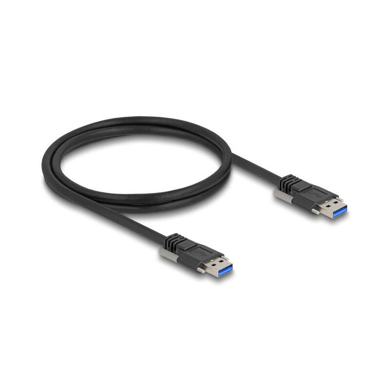 delock-usb-5-gbps-cable-typ-a-stecker-zu-typ-a-stecker-mit-schraubenabstand-19-mm-1-m-schwarz