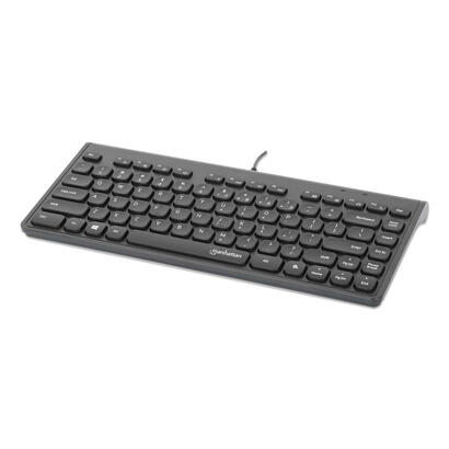 manhattan-slim-usb-mini-teclado-15m-cable-negro