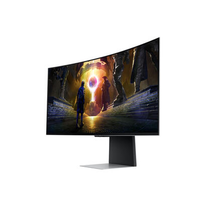 monitor-gaming-ultrapanoramico-curvo-samsung-g8-odyssey-oled-s34dg850su-34-wqhd-003ms-175hz-multimedia-regulable-en-altura-plata