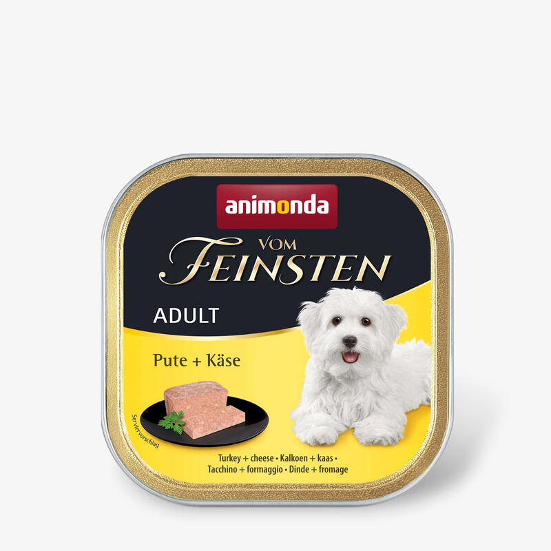 animonda-vom-feinsten-adult-turkey-with-cheese-wet-dog-food-150g