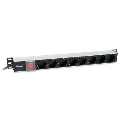 regleta-alimentacion-aluminio-rack-19-1u-8-tomas-tipo-shucko-euro-cable-3m-aluminio