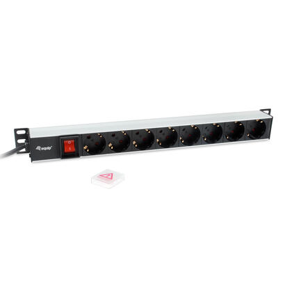 regleta-alimentacion-aluminio-rack-19-1u-8-tomas-tipo-shucko-euro-cable-3m-aluminio