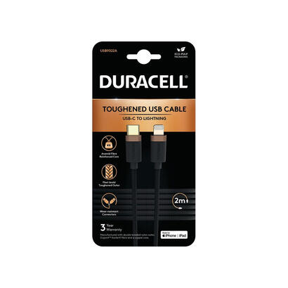 duracell-duracell-2m-usb-c-to-lightning-braided-para-iphone-8-iphone-x-iphone-11-usb9022a