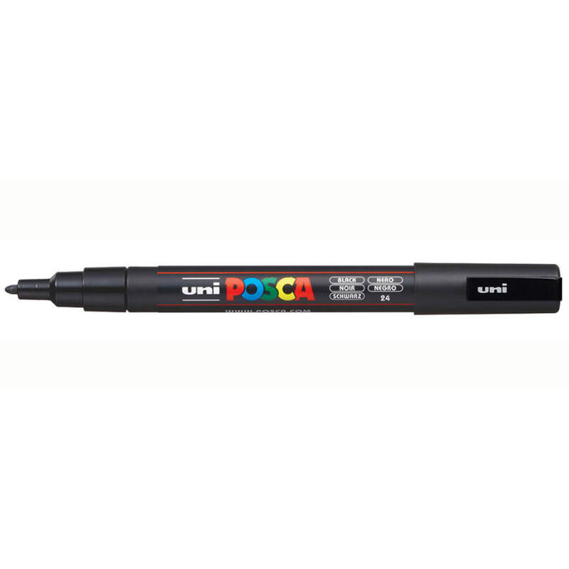posca-marker-uni-pc-3m-negro-bk posca-marker-uni-pc-3m-negro-bk
