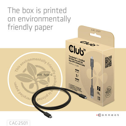 club3d-cac-2501-cable-thunderbolt-1-m-120-gbits-negro