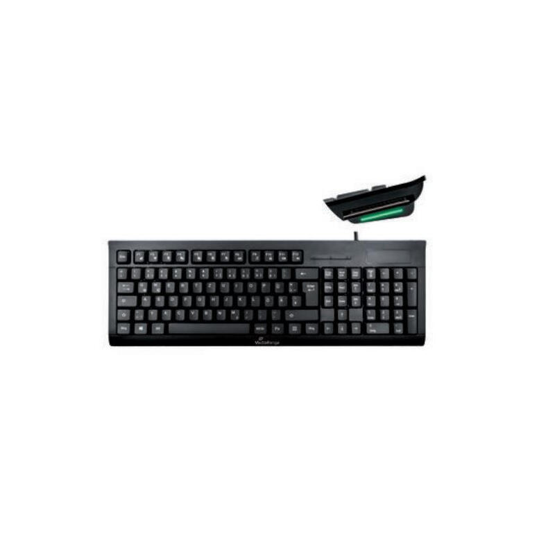 mediarange-teclado-usb-20-con-chip-karten-terminal-negro mediarange-teclado-usb-20-con-chip-karten-terminal-negro