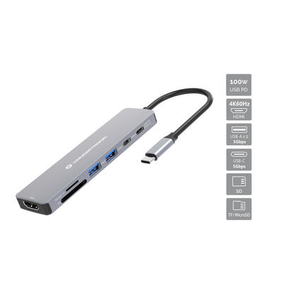 conceptronic-dock-usb-c-hdmi2xusb-csdtf100wpd-25cm-gr