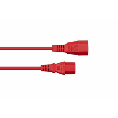 kabelmeister-sk1430-r020-cable-de-transmision-rojo-2-m-iec-c14-iec-c13