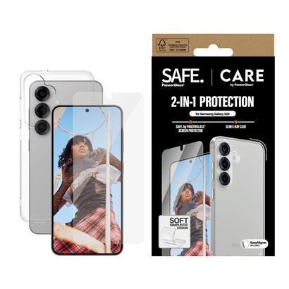 panzerglass-care-by-2-in-1-bundle-samsung-galaxy-s25-protector-de-pantalla-1-piezas