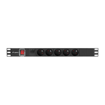 lanberg-pdu-power-distribution-unit-19-1u-16a-5x-230v-french-outelts-2m-c14-black