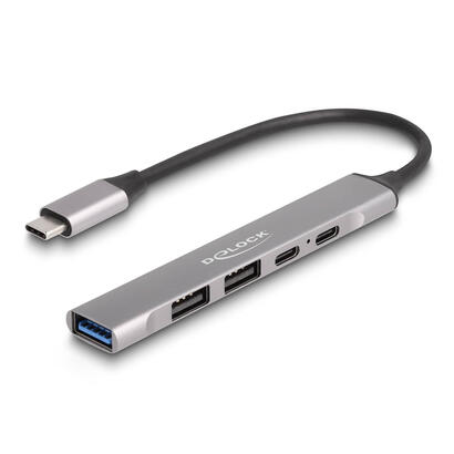 hub-delock-4-port-slim-usb-tipo-c-x-con-1-x-usb-10-gbps-typ-a-2-x-usb-20-typ-a