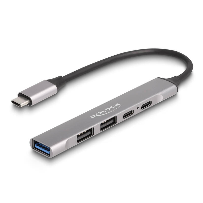 hub-delock-4-port-slim-usb-tipo-c-x-con-1-x-usb-10-gbps-typ-a-2-x-usb-20-typ-a