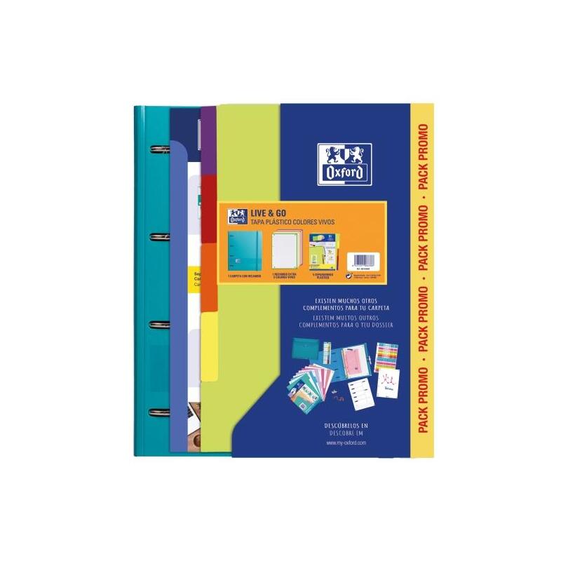 oxford-europeanbinder-live-go-carpeta-tamano-a4-con-recambio-separadores-tapa-de-plastico-polyfoam-colores
