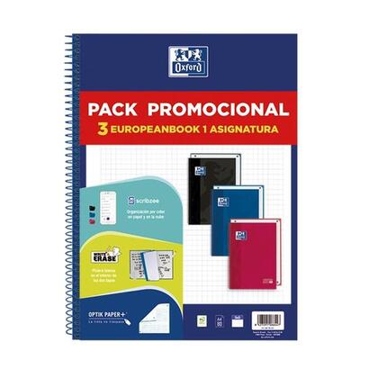 oxford-europeanbook-1-classic-pack-de-3-cuadernos-espiral-formato-a4-cuadriculado-5x5mm-80-hojas-90gr-tapa
