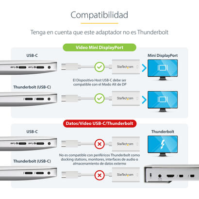 startech-adaptador-usb-c-a-mini-displayport-blanco