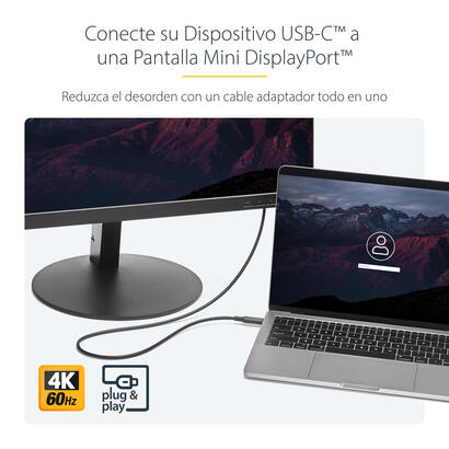 startechcom-cable-adaptador-de-18m-usb-c-a-mini-displayport-4k-60hz-negro-cable-usb-tipo-c-a-mdp-cable-de-video-usbc-18-m-usb-c-