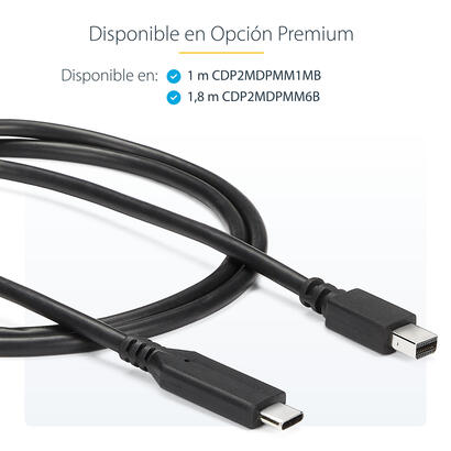 startechcom-cable-adaptador-de-18m-usb-c-a-mini-displayport-4k-60hz-negro-cable-usb-tipo-c-a-mdp-cable-de-video-usbc-18-m-usb-c-