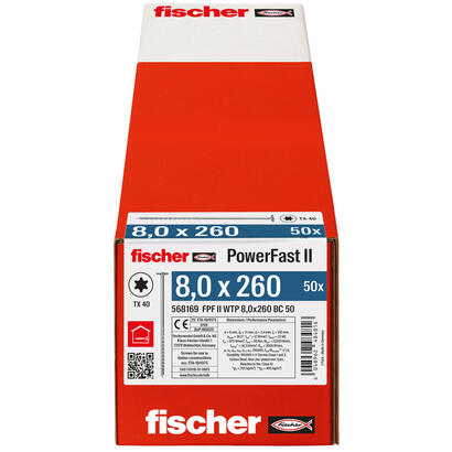 fischer-568169-tornillotuerca-50-piezas
