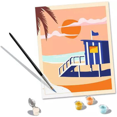 ravensburger-creart-beach-cabana-pintura-23896