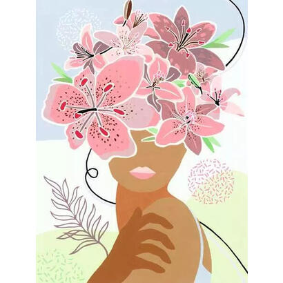 ravensburger-creart-art-collection-edicion-en-lienzo-flores-en-mi-mente-pintura-23908