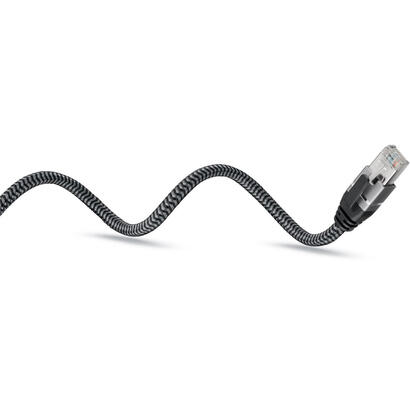cable-de-goobay-ethernet-usb-a-32-gen1-plugs-rj-45-enchufes-adaptador-lan-negroplateado-75-metros-capa-textil-trenzada-70693
