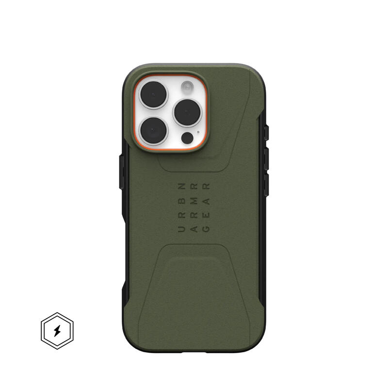 funda-uag-john-civilian-olive-apple-iphone-16-pro