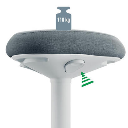 leitz-ergo-active-sitzhocker-con-komfortsitz-gris