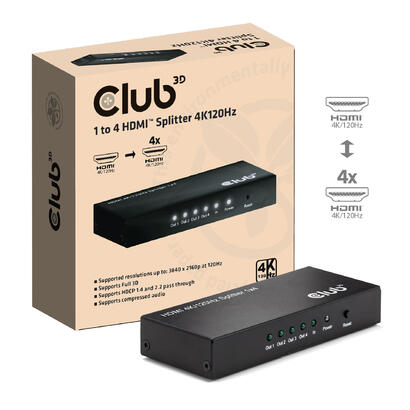 club3d-hdmi-splitter-1-eingang-4-ausgange-4k120hz-uhd-retail