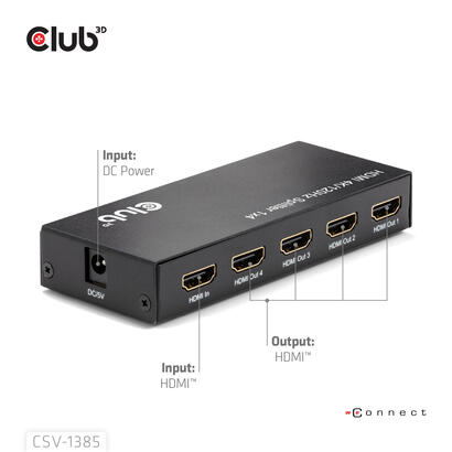 club3d-hdmi-splitter-1-eingang-4-ausgange-4k120hz-uhd-retail