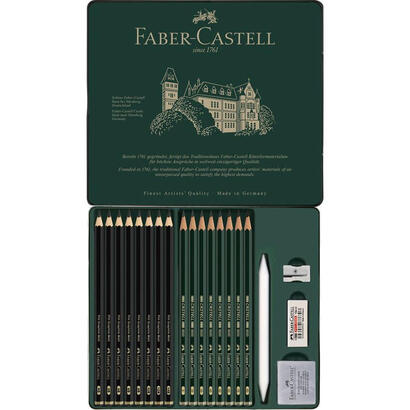 faber-castell-pitt-graphite-matt-castell-9000-set-multi-20-piezas