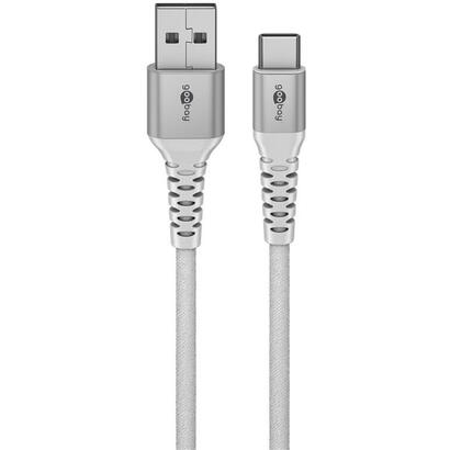 cable-goobay-textil-supersoft-usb-20-conector-usb-a-conector-usb-c-blanco-2-metros-74531