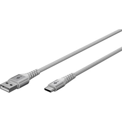 cable-goobay-textil-supersoft-usb-20-conector-usb-a-conector-usb-c-blanco-2-metros-74531